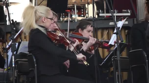 Orkester konsert — Stockvideo