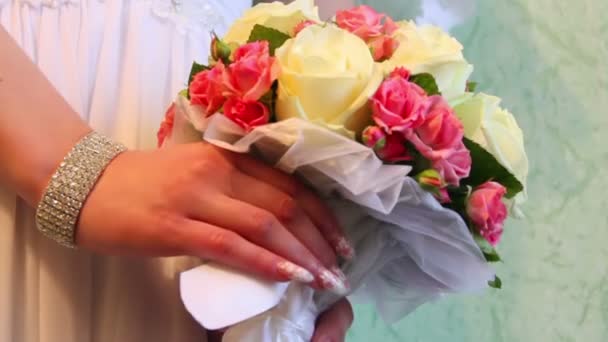 Прикраси весілля — стокове відео