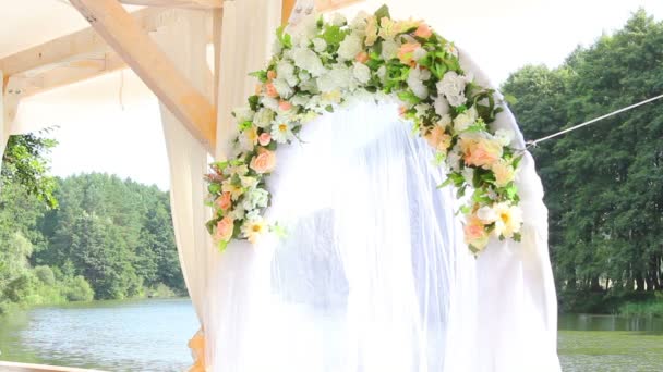 Wedding decoration — Stock Video