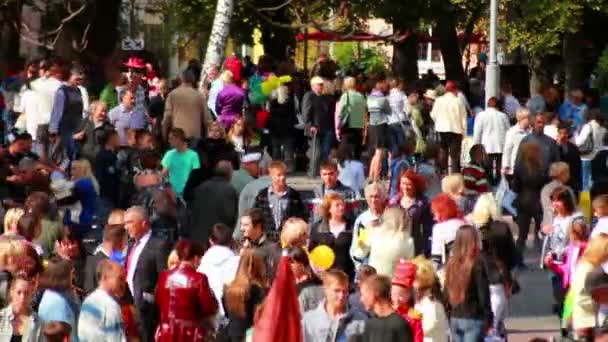 Crowd of people — Stock Video