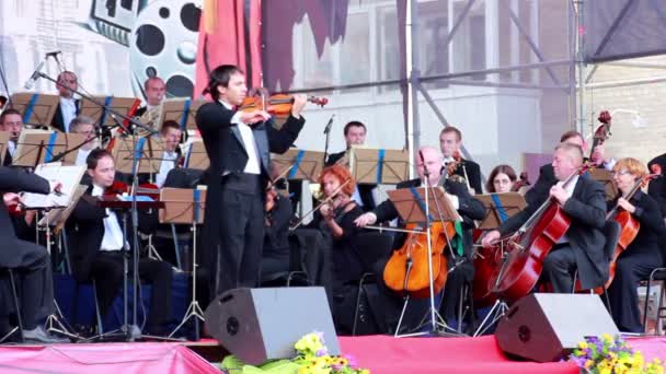 Orquesta Sinfónica de Lviv — Vídeo de stock
