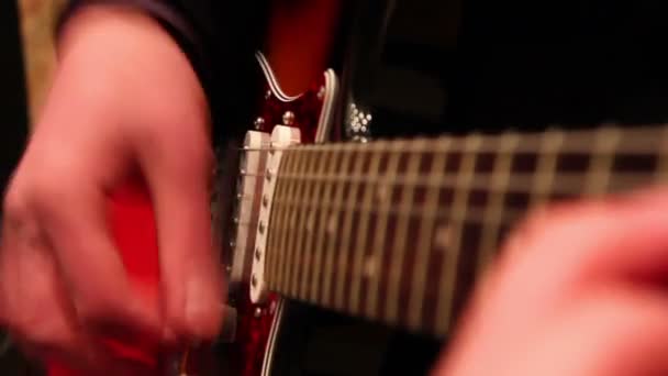 Elektrische gitaar — Stockvideo