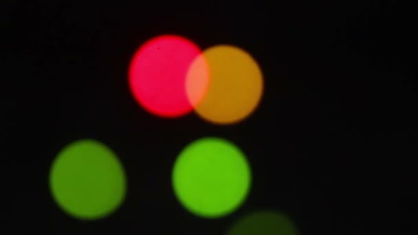 Niewyraźne kolorowe światła — Wideo stockowe