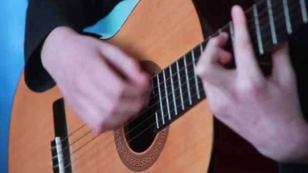 Acoustic guitar — Stock Video