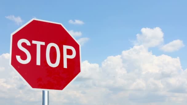 Señal de stop — Vídeos de Stock