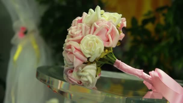 Bouquet da sposa — Video Stock