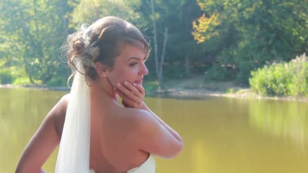 Beautiful bride — Stock Video