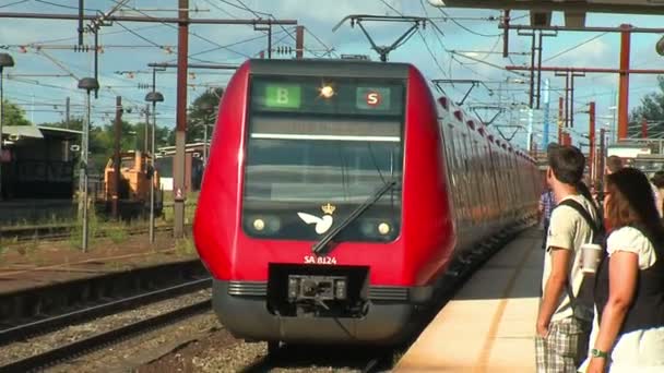 Громадський залізничного транспорту — стокове відео
