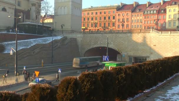 Gamla stan i Warszawa — Stockvideo