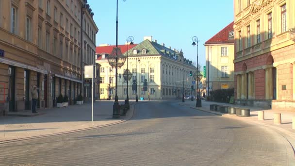 Gamla stan i Warszawa — Stockvideo