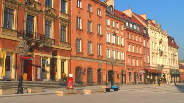 Gamla stan i Warszawa — Stockvideo