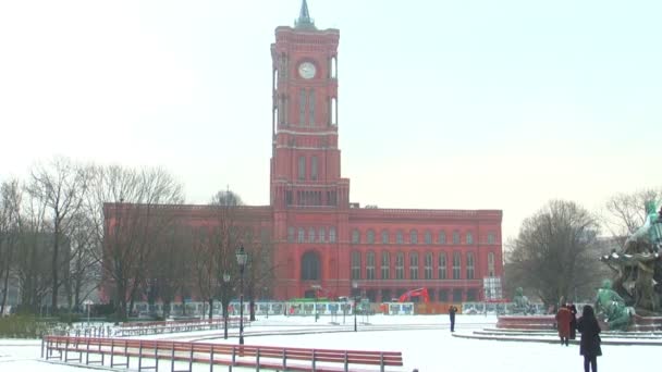 Ayuntamiento Rojo — Vídeo de stock