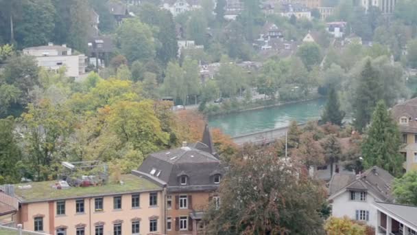 瑞士的房子的屋顶 — 图库视频影像