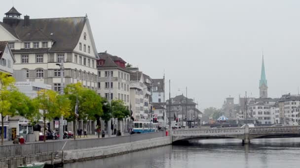 Lucerne, eski şehir — Stok video