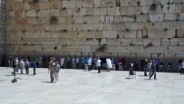 The western wall — Stock Video