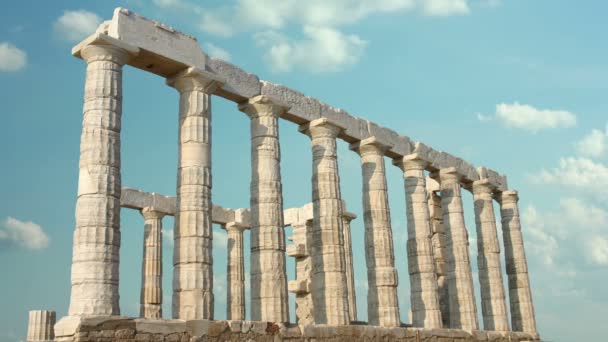 Timelapse z greckimi kolumnami — Wideo stockowe