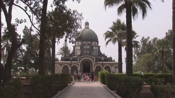 Igreja das Bem-aventuranças — Vídeo de Stock