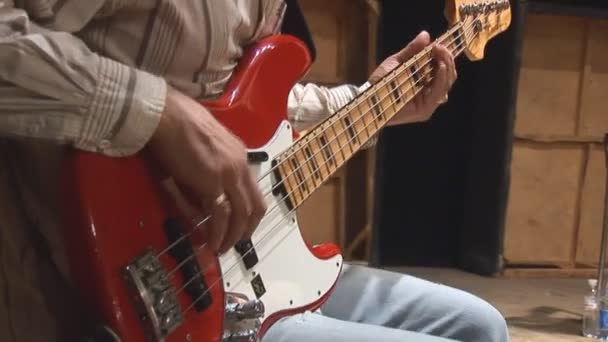 Guitarra Bass — Vídeos de Stock