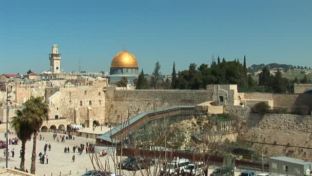 Jerusalem-kotel — Stockvideo