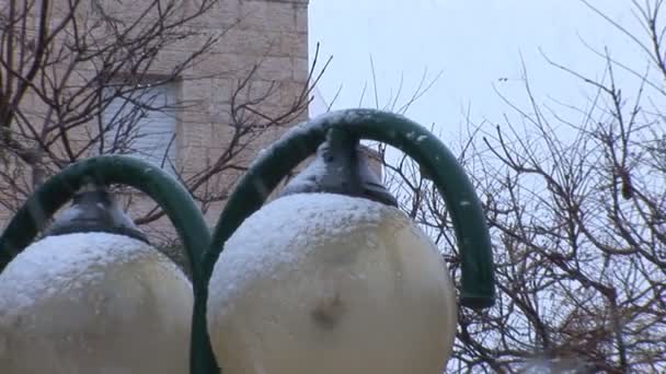 Jerozolima śniegu 2012 — Wideo stockowe