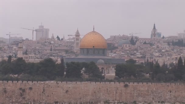 Vista da Jerusalém Velha — Vídeo de Stock