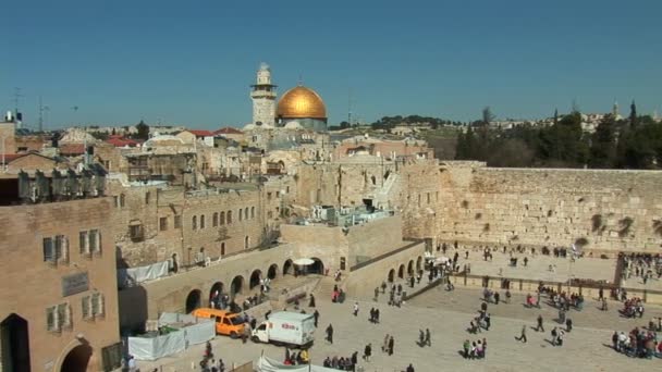 Jerusalem - Kotel (ağlama duvarı) — Stok video