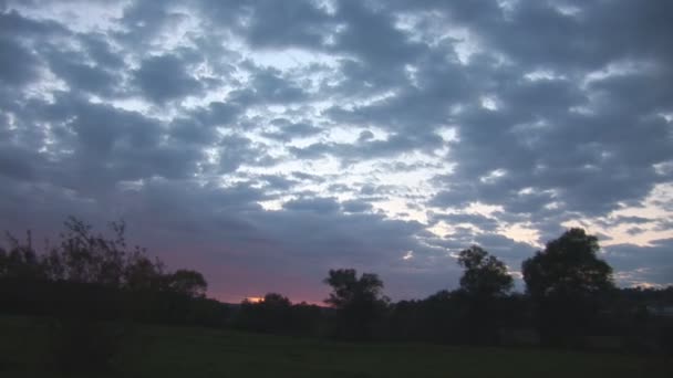 Coucher de soleil sombre — Video