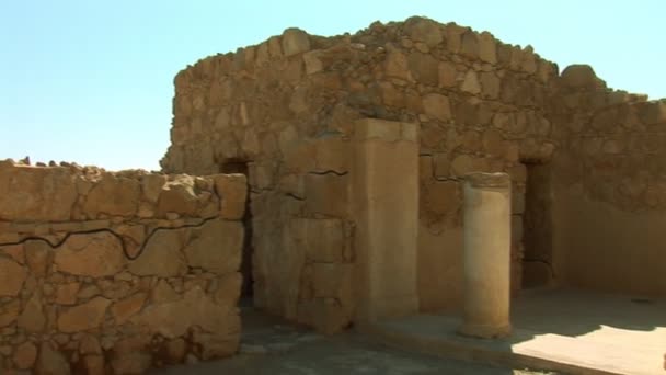 Masada buildings — Stock Video