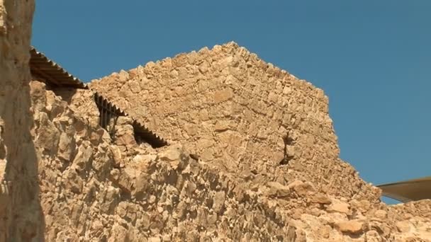 Masada walls — Stock Video