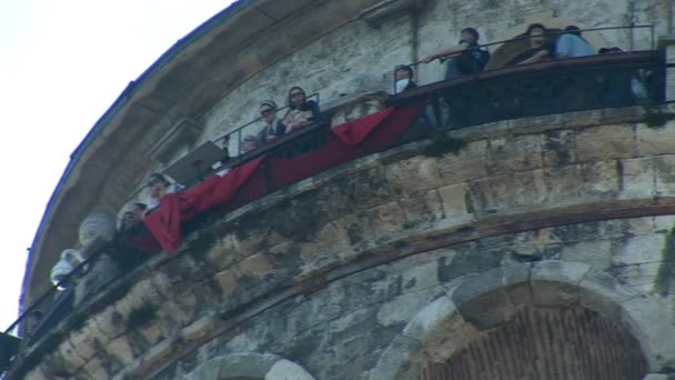 Torre Galata em Istambul — Vídeo de Stock