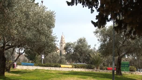 Parque da cidade em Jerusalém — Vídeo de Stock