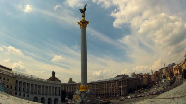 Plaza de la Independencia en Kiev — Vídeos de Stock