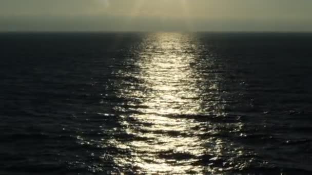 Black sea sunlight — Stock Video