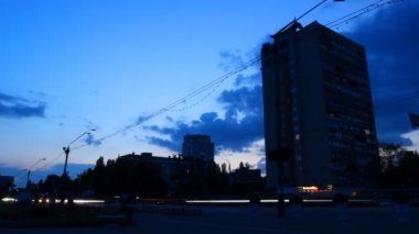 karanlık şehir gece ışıkları