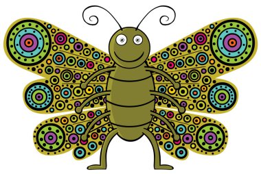 sahip renkli kanatlar kelebek