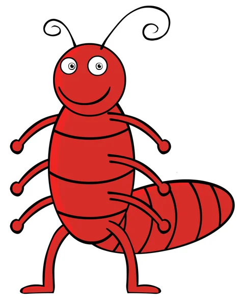 Smiling ant — Stock Vector