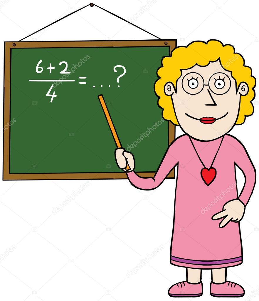 Female mathematics teacher