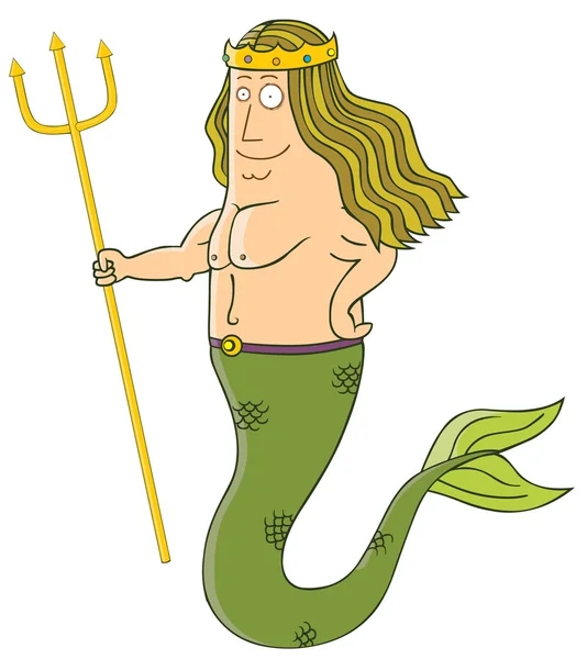 King of mermaid — Stock Photo, Image