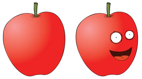 Smiling apple — Stock Photo, Image