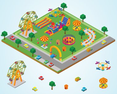 Isometric Carnival park