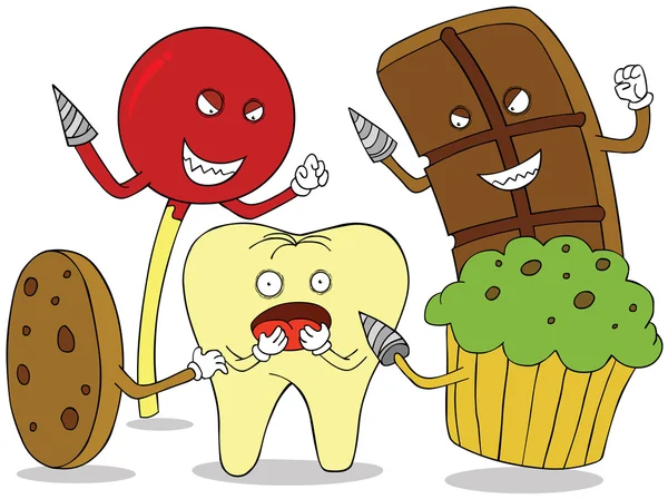 Enemigos dientes — Foto de Stock