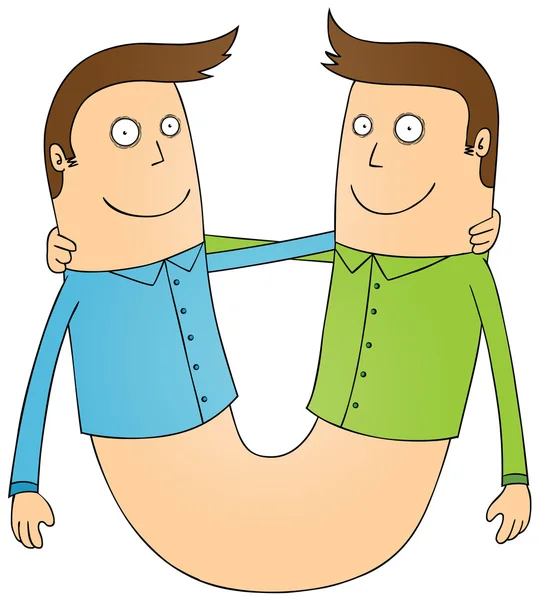 Twin guys — Stock Photo, Image