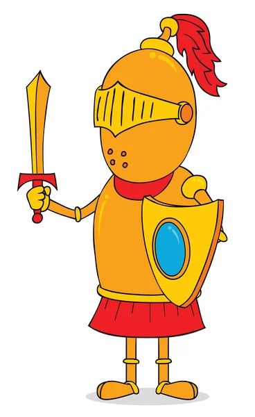 Golden Knight — Stock Vector