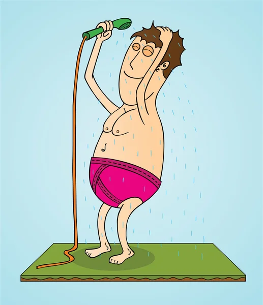 Shower time — Stock Vector