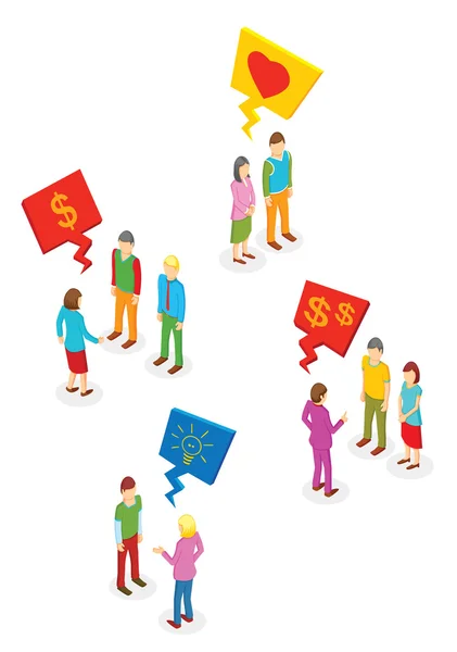 Isometric People collection — Stock Vector