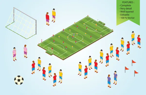 izometrik ayrıntı futbolcuların Stadyumu