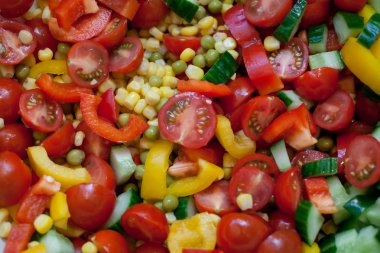 renkli sebze salatası