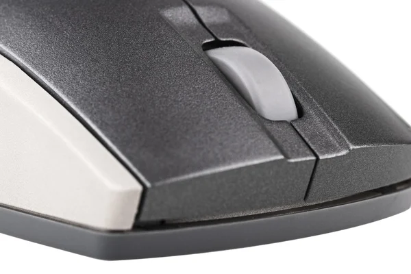 Gray computer mouse on white background close-up — Stock Photo, Image