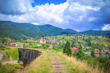 Abandoned viaduct in Vorokhta