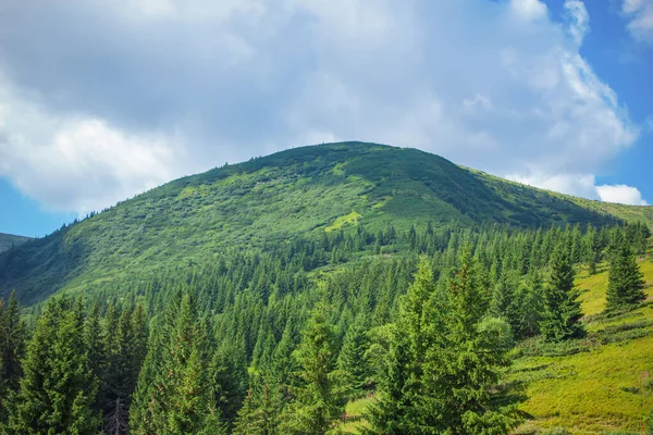 Dağ manzarası. Nesamovyte Gölü Yolu.